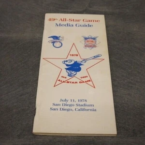 1978 MLB ALL-STAR GAME MEDIA GUIDE SAN DIEGO STADIUM PADRES 49TH ANNUAL VERY RAR - Picture 1 of 6