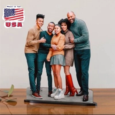 "Foto Estatua Personalizada 8x10"" Convierte cualquier foto en una estatua, familia, mascotas, regalable" Foto 1 de 4