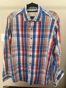 Robert Graham Pasley Hemd mehrfarbig Classic Fit XL Grafik bestickt - Bild 1 von 9