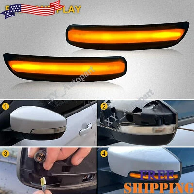 Luz de señal de giro de espejo lateral LED secuencial para Ford Kuga Escape EcoSport Focus Foto 1 de 4