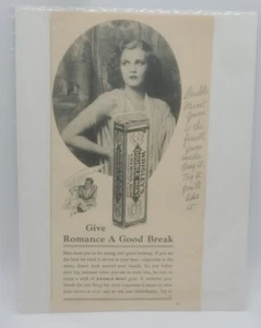 Vintage 1930's Wrigley's Chewing Gum Advertising Ad 11"X 5.5" - Bild 1 von 3