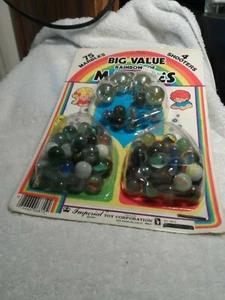 Big Value Rainbow Marble Package Imperial Toy Company, 75 marbles, 4 shooters - Picture 1 of 6