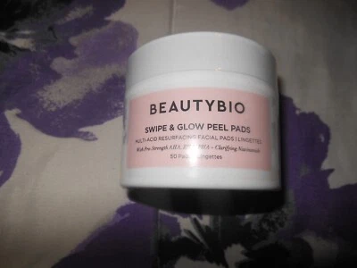 BEAUTYBIO SWIPE & GLOW PEEL PADS 50 个 Resurfing 多酸密封 — 第 1/3 张图片