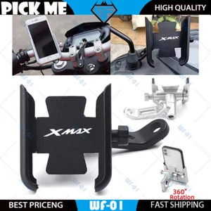 For Yamaha XMAX X-MAX 125 250 300 400 CNC Mobile Phone Holder GPS Stand Bracket - Picture 1 of 4