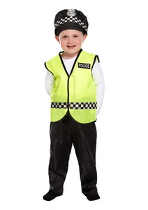 Toddler Policeman Costume 3 Years - Boys Kids Nativity Play Book Week Outfit - Picture 1 of 1