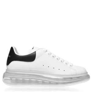 Alexander McQueen Larry Oversized Clear Sneaker - White/Black / UK3.5 EU36.5 - Picture 1 of 7