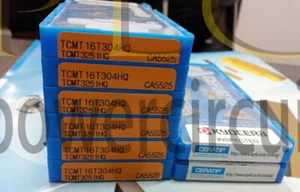 10 piezas/caja nuevas inserciones de carburo Kyocera TCMT16T304HQ CA5525 TCMT3251HQ - Imagen 1 de 1