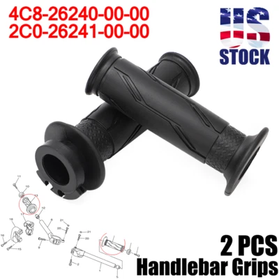 US For Yamaha YZF-R6 YZF-R1 R6 R1 S M RH Throttle Tube Grip Kit 2C0-26240-00-00 - Image 1 of 4