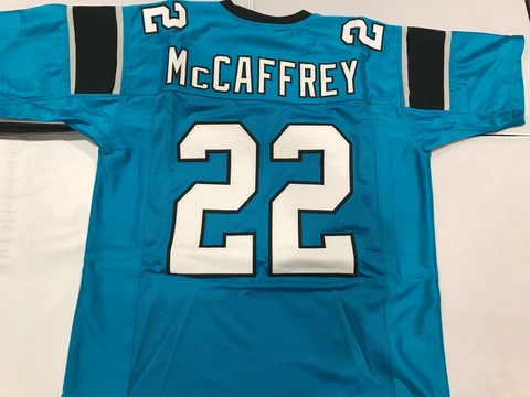 Christian McCaffrey #22 Sewn Stitched  Unsigned Jersey Size XL Cover