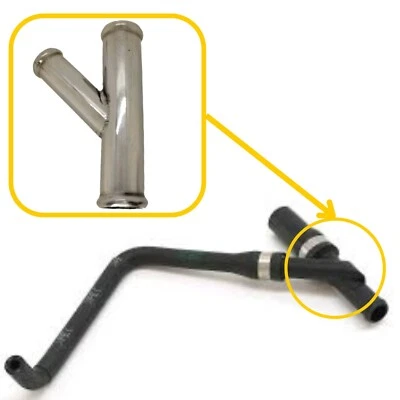 Heater Hose T-Pipes a1248305415 compatible with Mercedes-Benz. Stainless Steel - Image 1 of 2