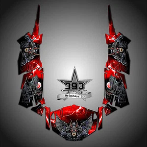 Polaris RZR 4 1000 XP Wrap Graphics Decal W OEM Door Inserts Guardian Red - Picture 1 of 1