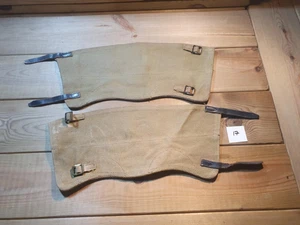 Polainas tobilleras vintage del ejército británico 37 patrones de lona talla 3 azul marino RAF militar - Imagen 1 de 3