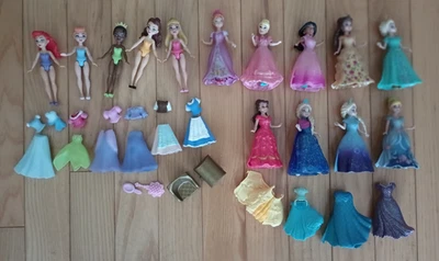 POLLY КАРМАНЫ DISNEY ПРИНЦЕССА КУКЛЫ MAGIC ЗАЖИМ И РЕЗИНОВАЯ ОДЕЖДА - Изображение 1 из 4