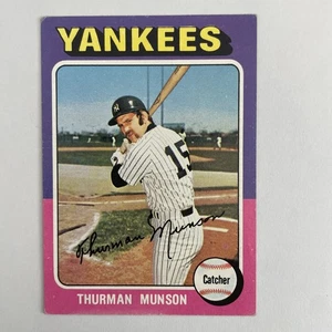 1975 Topps Thurman Munson #20 ¡Leyenda de los Yankees de Nueva York! - Imagen 1 de 2