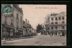 CPA Fontainebleau, Place Solférino - Picture 1 of 2