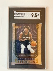 2020-21 Panini Select #5 Anthony Edwards Rookie Selections Silver Card SGC 9.5 - Bild 1 von 2