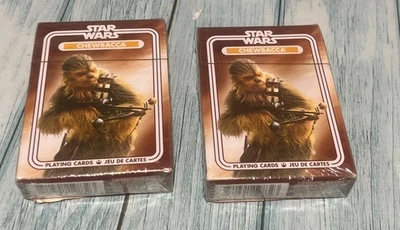 2X STAR WARS CHEWBACCA Playing Cards Lucasfilm Disney, New/Sealed - Image 1 of 3