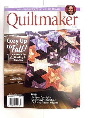 Quiltmaker Magazine Fall 2024 Cozy Up To Fall Quilting Quilts Pattern - Image 1 of 4