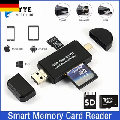 Kartenleser Speicherkartenleser Micro SD Card Reader Micro USB 2.0 OTG Adapter - Bild 1 von 4