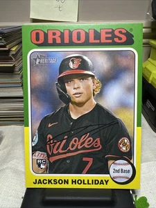 2024 Topps Heritage Jackson Holliday Jumbo Box Topper Rookie #OB-19 - Imagen 1 de 2