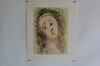 SALVADOR DALÍ Litografía La divina comedia El rostro de Virgilio (64173) - Imagen 1 de 3