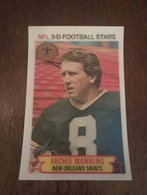 1980 Stop N' Go 3-D #32 Archie Manning (NRMT+) - Image 1 of 2
