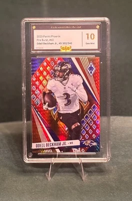 2023 Panini Phoenix - Odell Beckham Jr. #60 Fire Burst 302/340 - Image 1 of 2