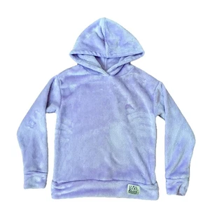 Lucky Brand Girls Purple Teddy Fleece Pullover Hoodie Size Small 7 / 8 - Picture 1 of 4