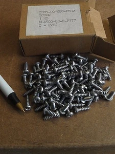 100 SMALL SCREWS STEEL 1/8X1/2 PHILLIPS CP1B9R - Picture 1 of 1