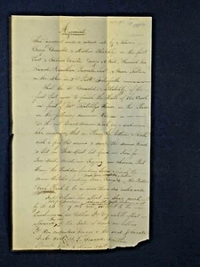 1829 DOCUMENT, ACCORD POUR UN NAVIRE, GUILFORD, CT. - Photo 1 sur 4