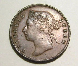 Malaysia Straits Settlements 1901 1 Cent Bronze Coin - Picture 1 of 7