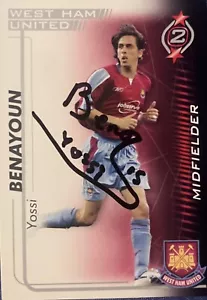 Scheda firmata Shoot Out 2005-2006 Yossi Benayoun West Ham United - Foto 1 di 1