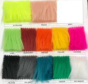 Polyester Non-Stretch Soft Long Faux Shaggy Fur Heavy Weight Fabric- By the Yard - Picture 1 of 8