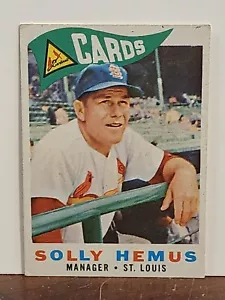 1960 Topps #218 Solly Hemus St. Louis Cardinals Baseball Card - Picture 1 of 2