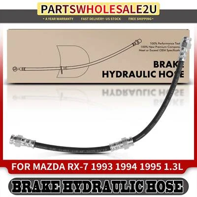 Manguera hidráulica de freno delantero conductor o pasajero para Mazda RX-7 1993-1995 R2 1,3 L Foto 1 de 4