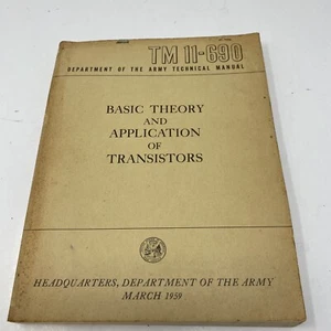 TM 11-690 Application of Transistors Department of the Army Manual 1959 - Imagen 1 de 9