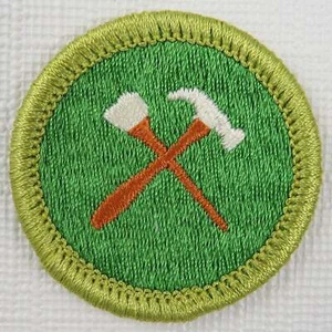 Home Repairs Current Plastic Back Merit Badge [MB-131] - Picture 1 of 1