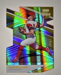 2020 Elite Extra Edition Aspirations Die-Cut Gold #117 Case Williams /24