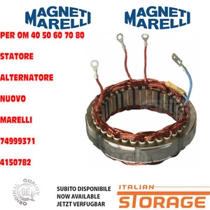 For Om 40 50 60 70 80 Stator Alternator New MARELLI 74999371 4150782 - Picture 1 of 1