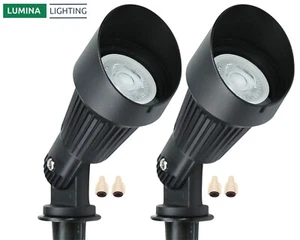 4W Outdoor Spotlights (2-Pack) 12V Low Voltage Spotlights - Landscape Spotlights - Picture 1 of 11