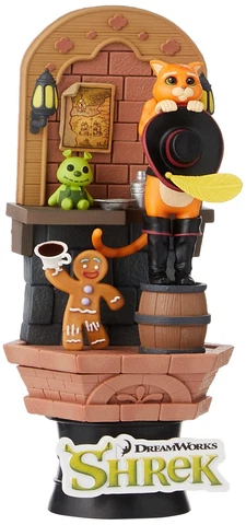 Beast Kingdom Shrek: Puss in Boots DS-096 D-Stage 6-Inch Statue,Multicolor Cover