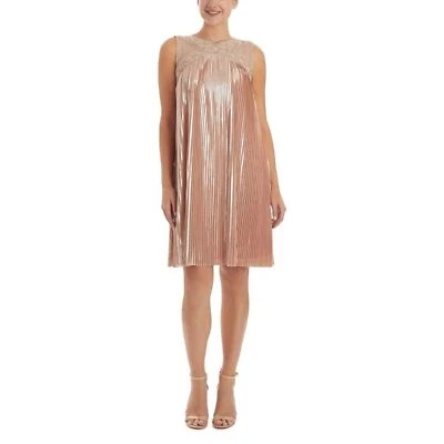 Nuevo con etiquetas Vestido Vaina Jax Etiqueta Negra Dorado Cuentas Escote Talla 4 Foto 1 de 4