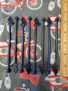Vintage Singapore Airlines Swizzle Stick Drink Stirrers Bar Airplane Blue ✈️ 🍹 - Picture 1 of 2