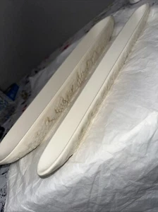 Couple Of Off-White Ceramic 18" Olive Boat Tray Dish Grapes Leaves Portugal EUC - Picture 1 of 12