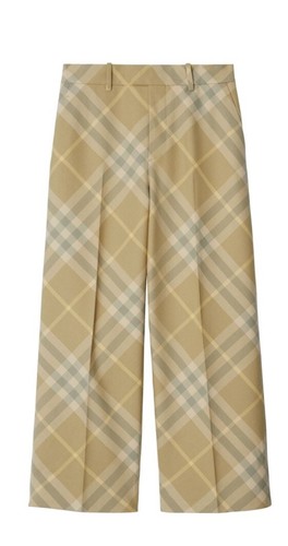 Pantaloni di lana Burberry stampa quadri taglia 40 US 6