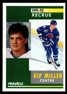 1991-92 Pinnacle #306 Kip Miller - Image 1 of 2