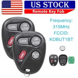 2 Para 1998 1999 2000 2001 GMC Jimmy Chevy Blazer Control Remoto Entrada Sin Llave Llavero - Imagen 1 de 9