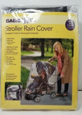 Cubierta de lluvia para cochecito Babies R Us con práctica bolsa de almacenamiento incluida Foto 1 de 2