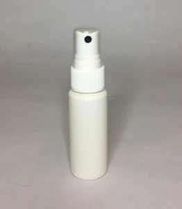 Empty 30ml Cylindrical Bottles And White Atomiser Spray Top + Overcap ANY AMOUNT - Picture 1 of 1