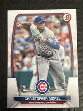 Christopher Morel Rookie Card RC 2023 Bowman Chicago Cubs #34